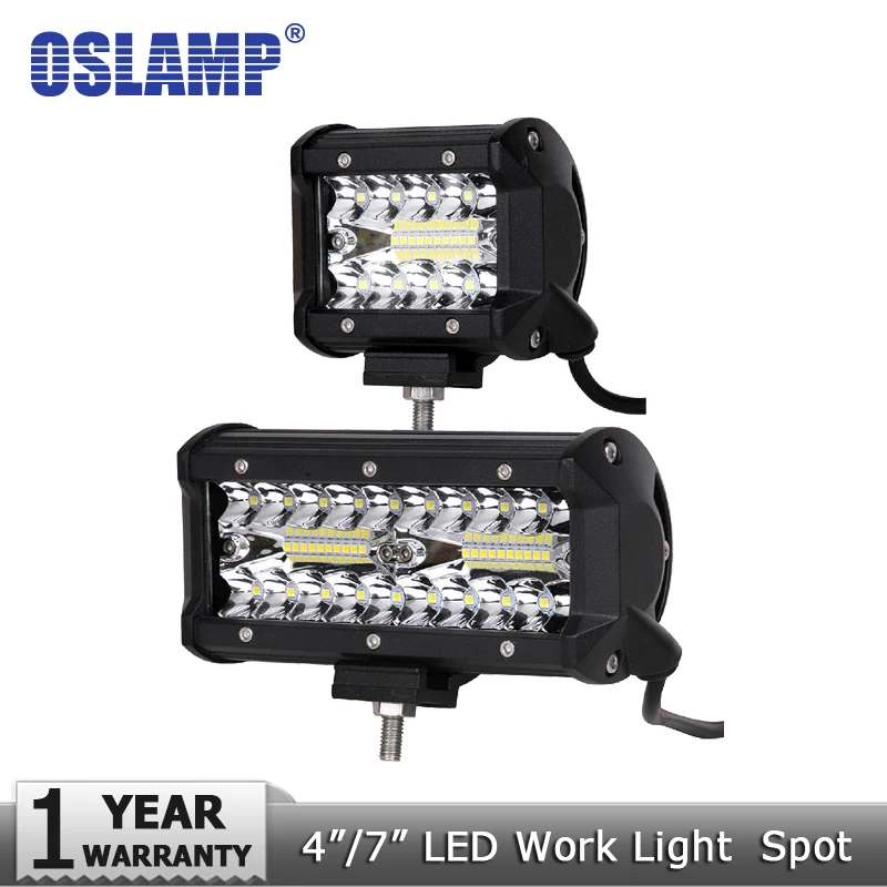 Oslamp 4 дюйма/7 дюймов светодиодный рабочий светильник 12 в 24 в комбинированный луч светодиодный рабочий светильник для внедорожной лодки 4x4 грузовик 4WD ATV SUV