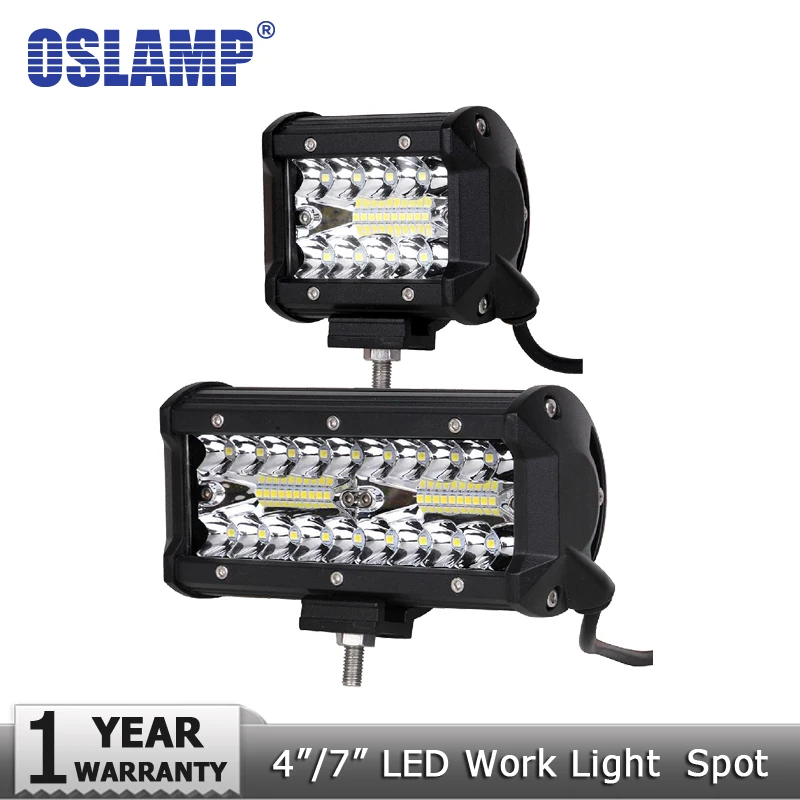 Oslamp 4 дюймовый/7 дюймовый светодиодный рабочий светильник 12 в 24 комбинированный