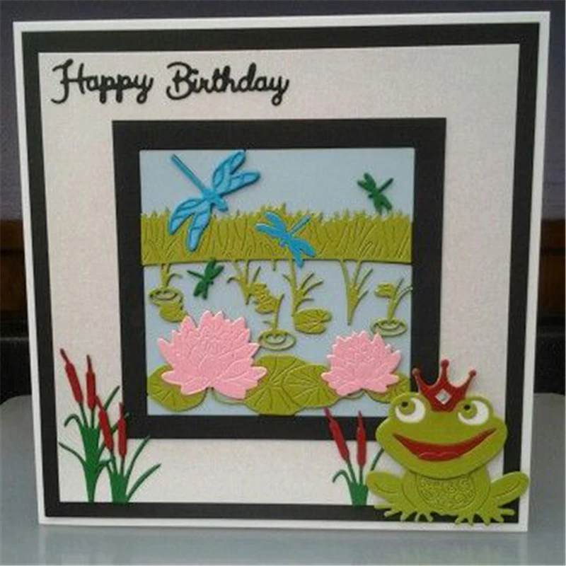 

YaMinSanNiO Frog Metal Dies Cutting Dies Scrapbooking Embossing Dies Cut Stencils DIY Cards Craft Dies