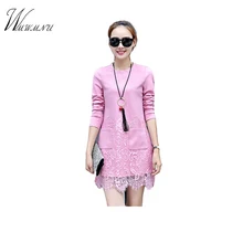 WMWMNU 2018 spring and autumn in the long sleeved Korean clothing lace, fresh backing optional low heat promotion code