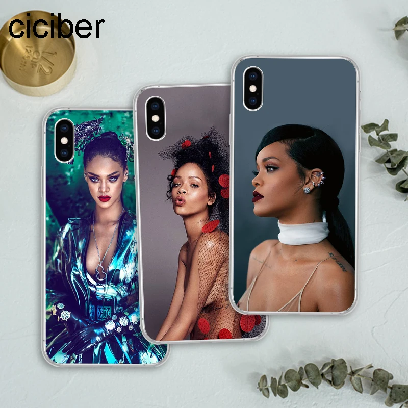 

ciciber Robyn Rihanna Work Drake Soft Silicon For iPhone 11 Pro Max 2019 XR X XS Max 7 6 8 6s Plus 5S SE Capinhas Fundas Capa