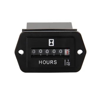 

Free Shipping! DC6~50V Industry Hour Meter for marine mill tractors boats forklift trucks lift diesel engine gasoline engine
