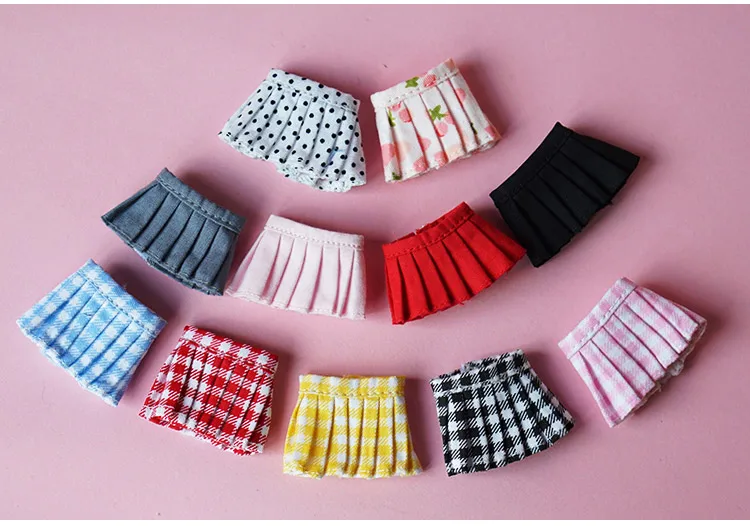 

1pcs [1/12 Doll Pleated Skirt ] OB11 Uniform Skirt obitsu11 Skirts(Fit Ob11,obitsu11,BJD12,cu-poche)