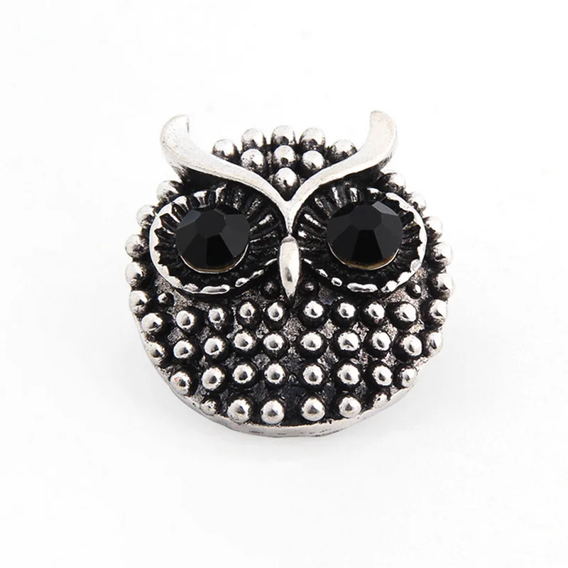 

Antique Owl snap 18 mm snap button for snap armband fit button bracelets NC4215