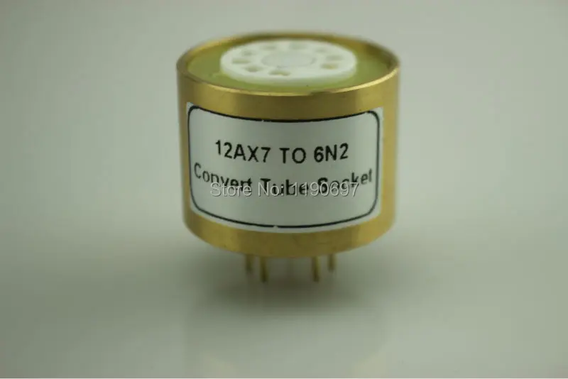 1 шт. 12AX7(сверху) до 6N2(снизу) 9 контактов до 9 контактов трубка DIY звуковая вакуумная трубка конвертер разъема адаптера