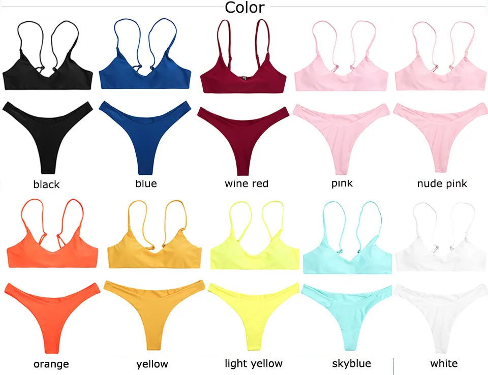 016 bikini color