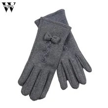 Женские теплые перчатки мягкие наручные толстые перчатки полный палец перчатки с сенсорным экраном