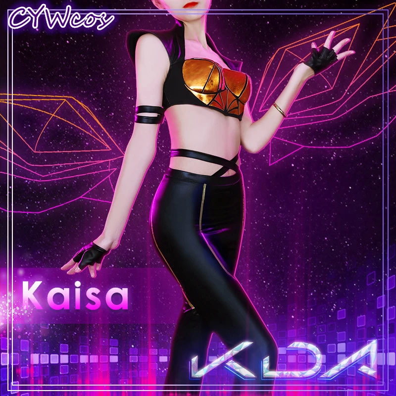 Костюм для косплея игры LOL K/DA Kaisa KDA новая кожа женская сексуальная униформа парик