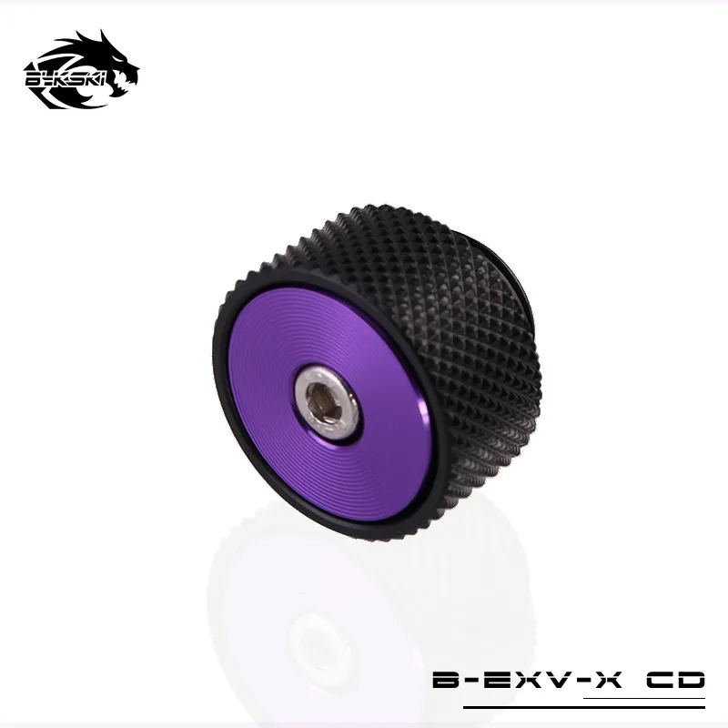 Bykski CD шаблон выпускной клапан автоматический и ручной воздушный выпускной клапан разъем выхлопной трубы для выпуска газа B-EXV-X - Цвет лезвия: Purple