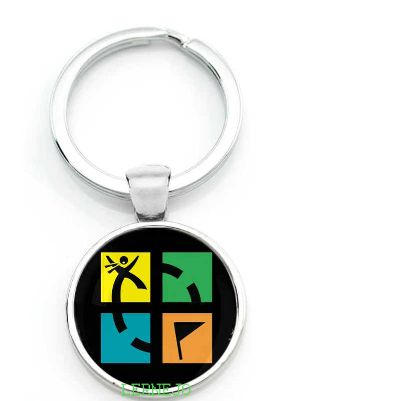 Наружная игра Geocaching символ брелок для ключей Бесплатные действия держать