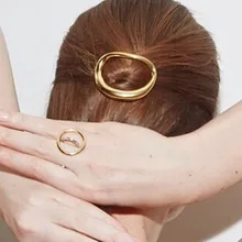 Трендовые НОВЫЕ геометрические круглые заколки для волос, аксессуары для женщин и девушек, модные шпильки, заколка для волос для свадебной вечеринки