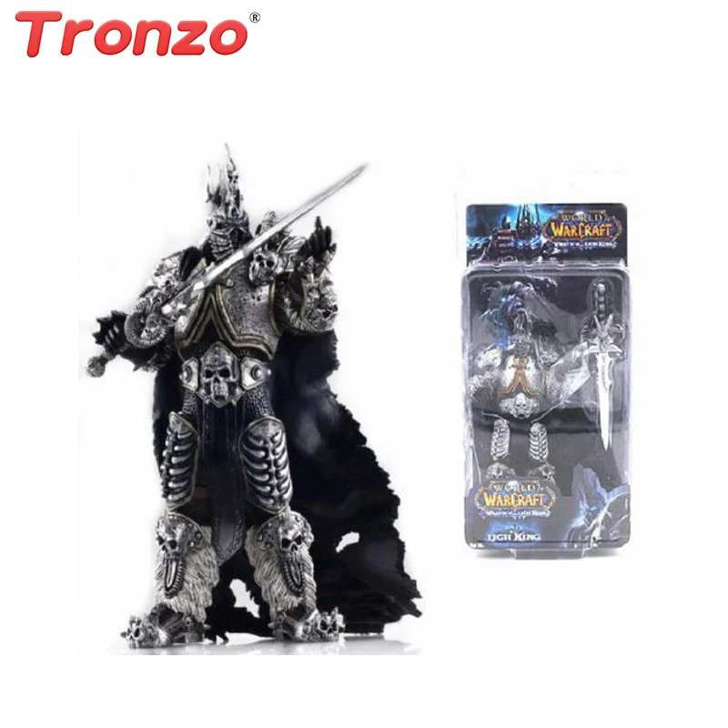 

Tronzo 16cm The Lich King Arthas Menethil PVC Action Figure Toy WOW Games Character 7 inch Collection Model Toys Gift For Boy