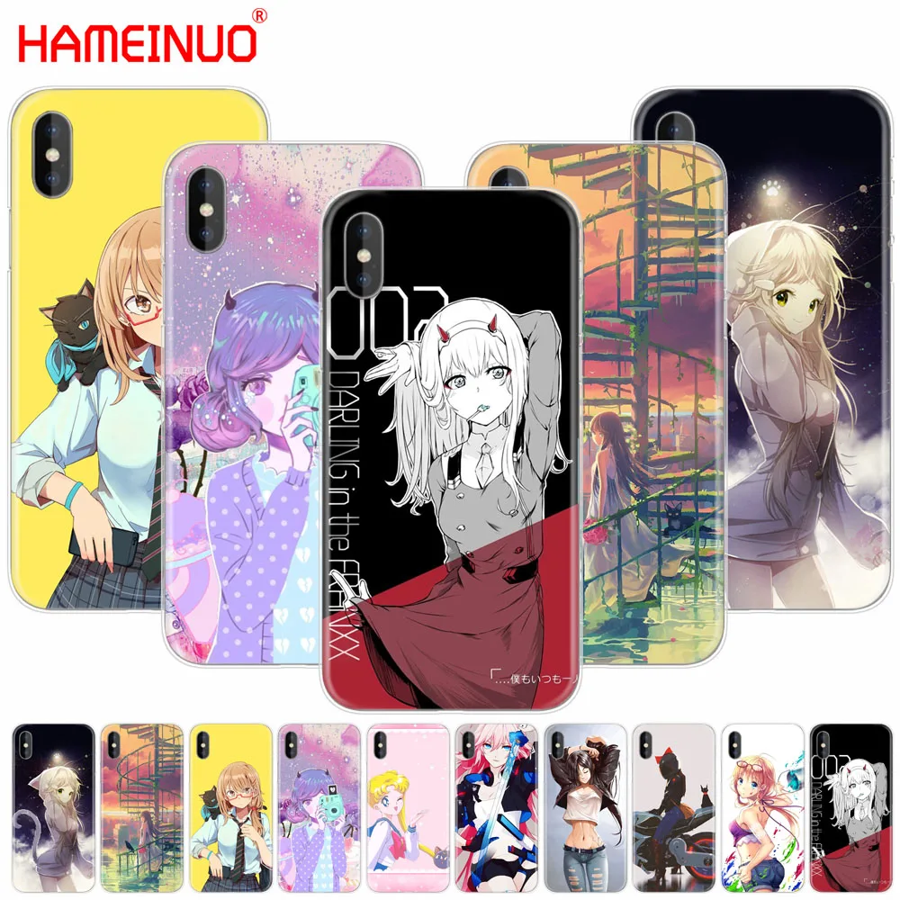 HAMEINUO THE Anime girl 02 cell phone Cover case for iphone X 8 7 6 4 4s 5 5s SE 5c 6s plus | Мобильные телефоны и