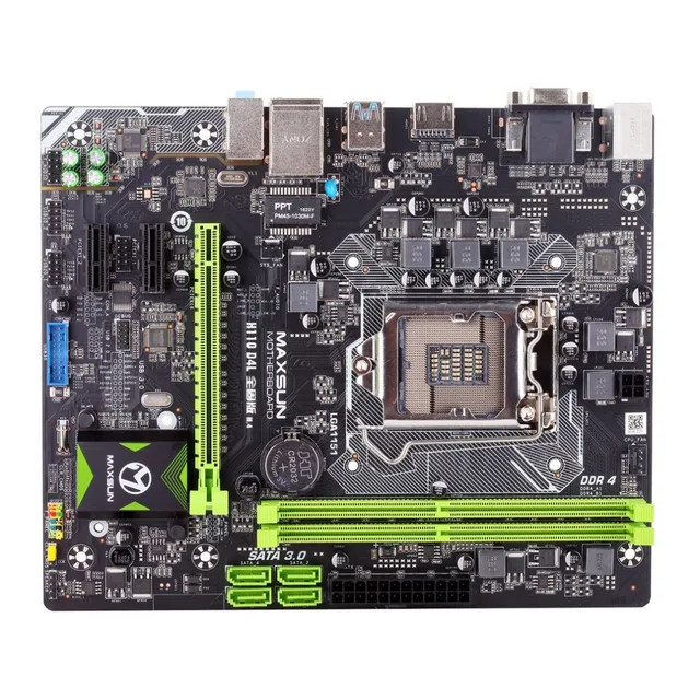 Best Price MAXSUN MS-H110D4L M.4 Hi-Speed USB 3.0 + SATA3.0 Motherboard Solid Capacitor Gaming Motherboard Desktop Mainboard Systemboard Best Price MAXSUN MS-H110D4L M.4 Hi-Speed USB 3.0 + SATA3.0 Motherboard Solid Capacitor Gaming Motherboard Desktop Mainboard Systemboard