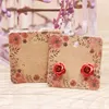 50pcs flower pattern stud jewelry earring display paper package card DIY handmade/marble heart elegant stud earring card ► Photo 1/6