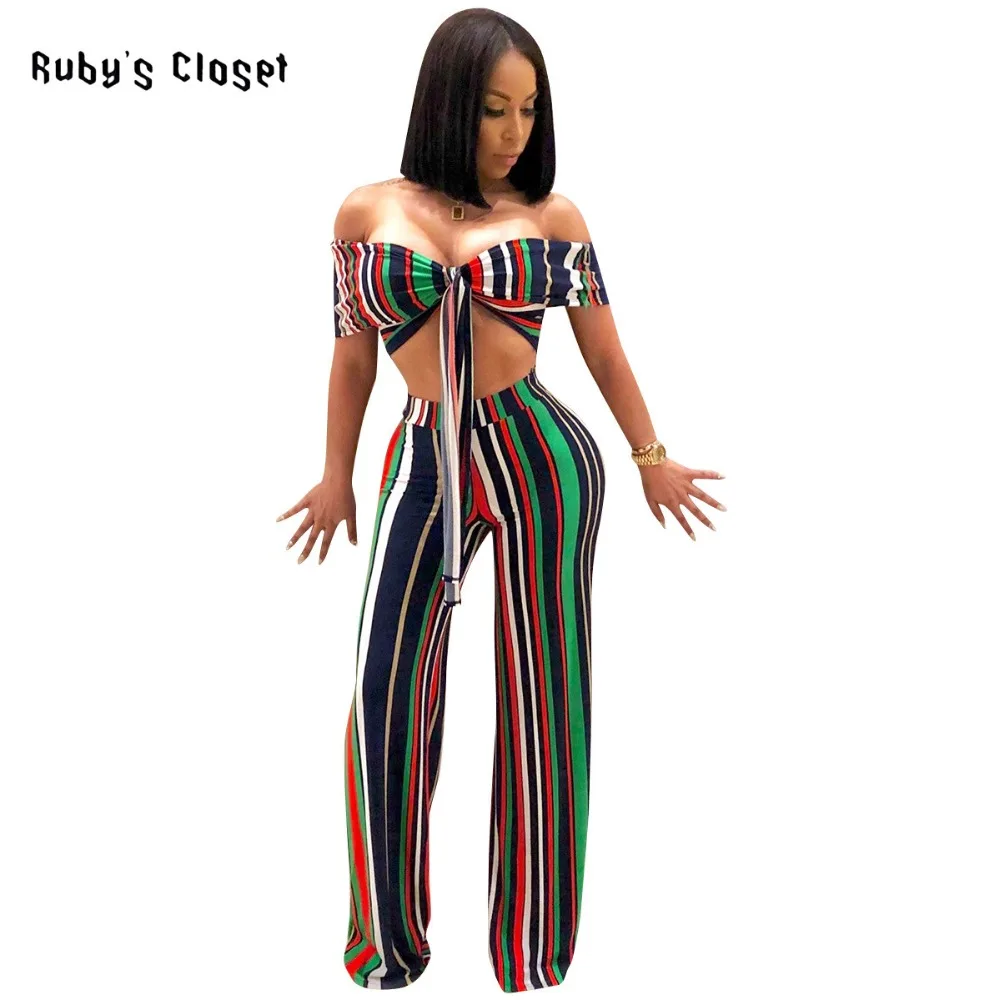 Ruby's Closet два бретелек и широкие брюки женские комплекты из трех предметов