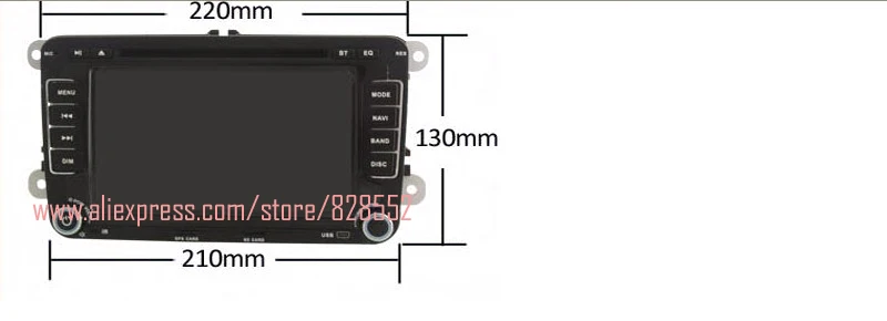 Best Android 6.0 Quad-core RAM 2GB Car DVD Player For VW/Volkswagen/Passat/POLO/GOLF/Skoda/Seat With 3G/wifi USB GPS BT 5