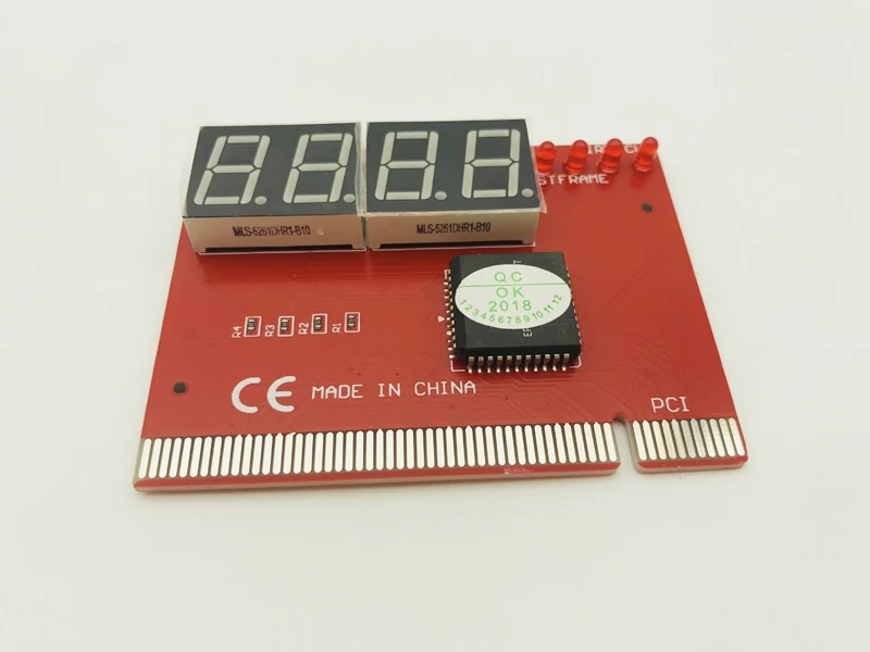 Компьютерная материнская плата PCI POST Card СВЕТОДИОДНЫЙ 4-значный диагностический
