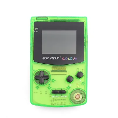 GB Boy цветные портативные игровые консоли игровой плеер с подсветкой 66 встроенных игр желтый - Цвет: Clear Green
