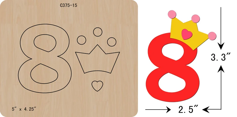

New happy Birthday Wooden die Scrapbooking C-375-15 Cutting Dies