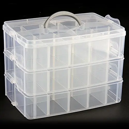 

DHDL! Box Pillbox 30 Removable Cases for Jewellery Fake Nails M dicament Pill