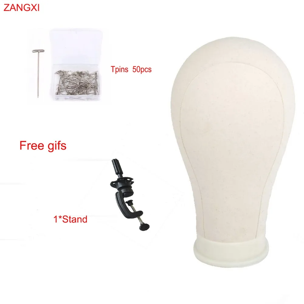 

21" 22" 23" 24" 25" Mannequin Head For Wig Making Display Styling Manikin Head Wig Head Stand With free T-pins Block Canvas Head