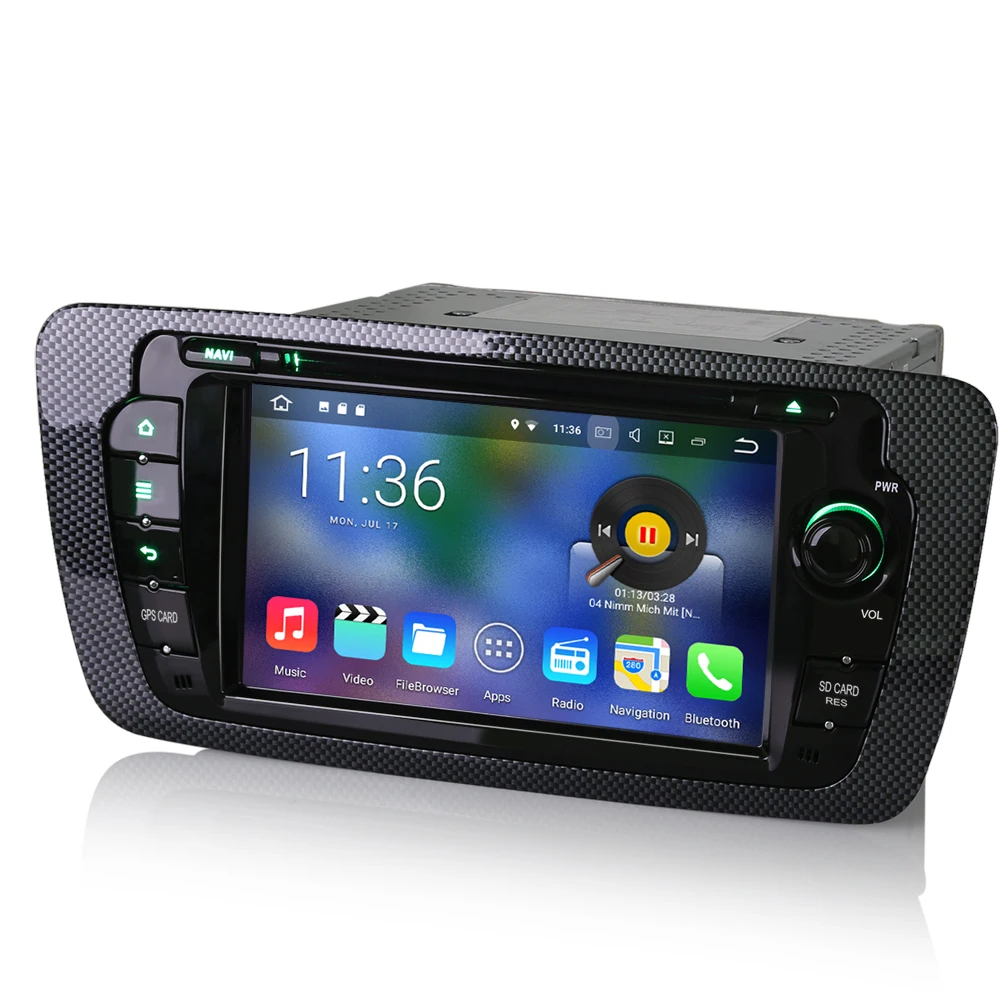 7&quot Autoradio Android 7.1 Car Radio for SEAT IBIZA GPS DAB+DVR WiFi OBD Canbus DVD Bluetooth SD CAM-IN AUX | Автомобили и