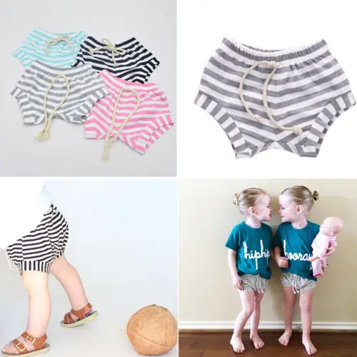 Модные Повседневные хлопковые трусики для маленьких девочек, шорты для новорожденных, Детские пышные трусики с узорами, трусы