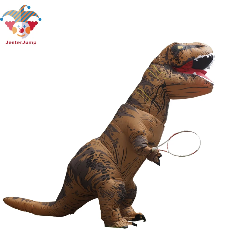 Костюм Юрского периода для Хэллоуина надувной костюм t rex карнавальный вечеринки