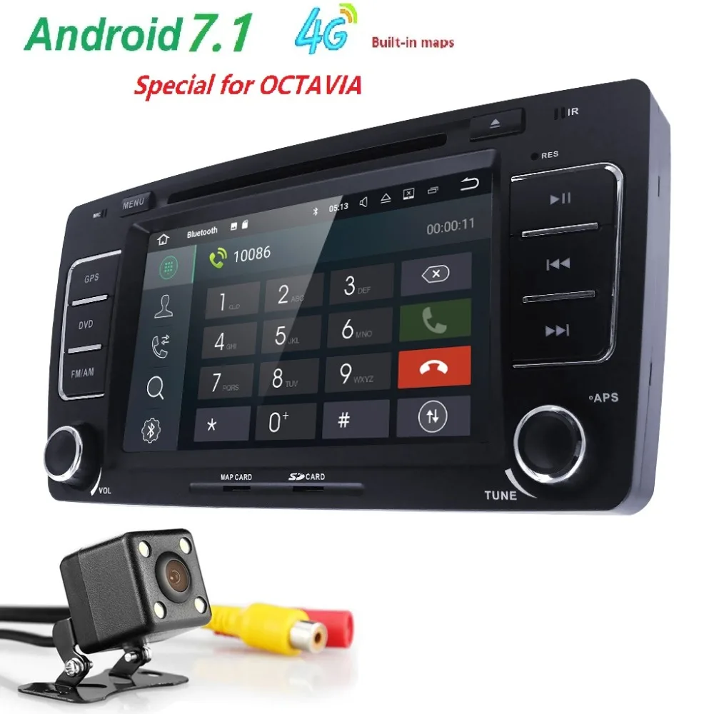 

2Din GPS AutoRadio Android 7.1 Car DVD Player for Skoda Octavia 2 3 Yeti 2008 2009 2010 2011 2012 2013 2014 Audio Stereo Navi 4G