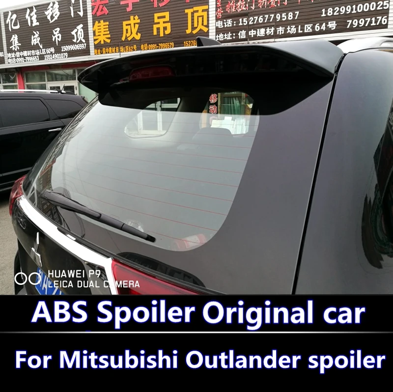 Для Mitsubishi Outlander 2013- спойлер высокого качества АБС пластик Неокрашенный Грунтовка задний багажник Багажник крыло задний спойлер