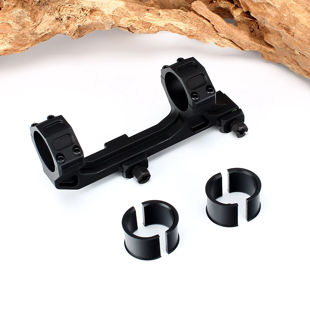 ohhunt 1 Inch 30mm Picatinny Weaver Scopes Mounts Rail with Bubble Level AR15 M4 M16 Hunting Riflescope Offset Rings (7)