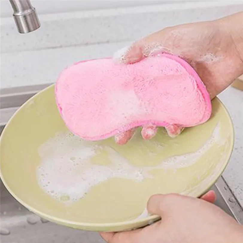 1Pcs Kitchen Magic Sponge Cloth Wiping Rags Dish Washing Towel Cleaning