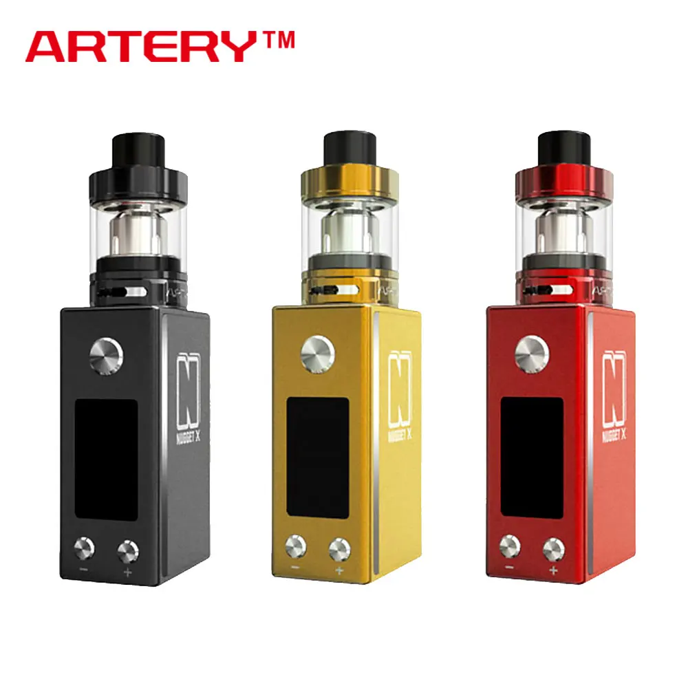 

Original Artery Nugget X 50W TC Starter Kit with 2000mAh Nugget X Box MOD & 2ml AT22 Sub-ohm Tank Electronic Cigarette Vape Kit