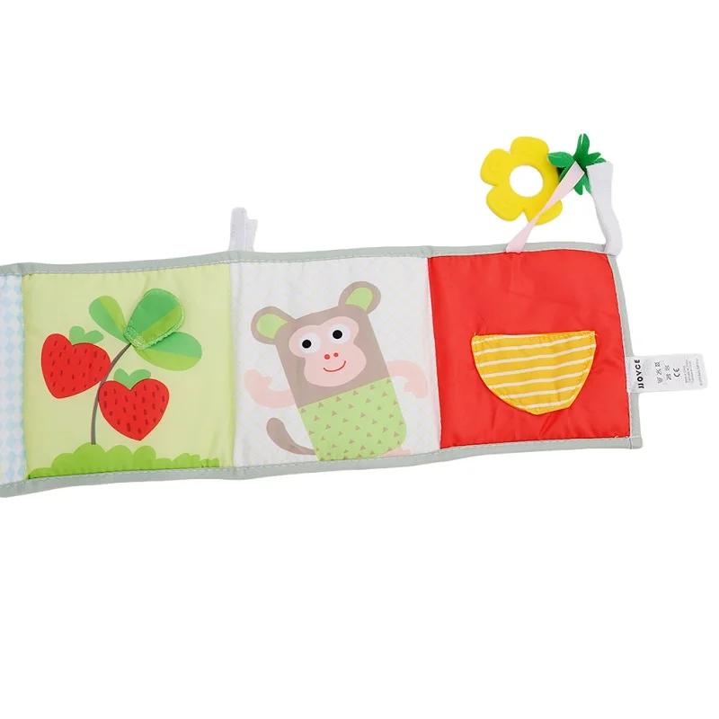 Conhecimento em Torno Brinquedos do Bebê Novo Bebê Brinquedos Berço Pára-choques Newbron Pano Livro Infantil Chocalhos Multi-touch Colorido Cama 14 Brinquedos e hobbies