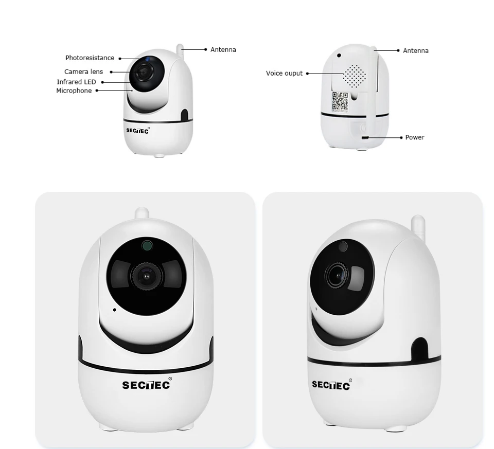 Sectec Wifi камера HD 1080P облачная беспроводная IP камера интеллектуальное автоматическое отслеживание безопасности человека дома CCTV сеть