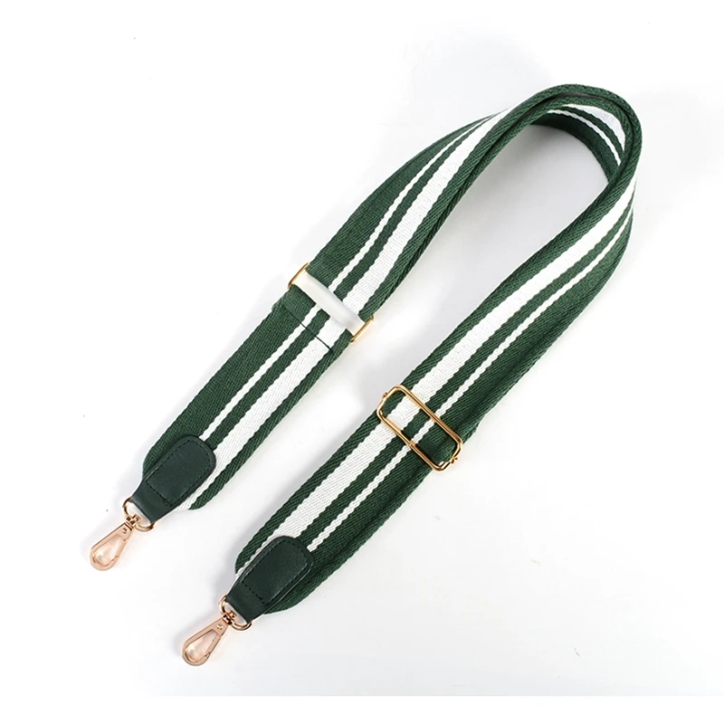 

5cm Wide Bag Strap Colorful Hit Color Stripes Canvas Bag Shoulder Band for DIY Handmade Bag Accessories FASHIONS KZ KZ151332