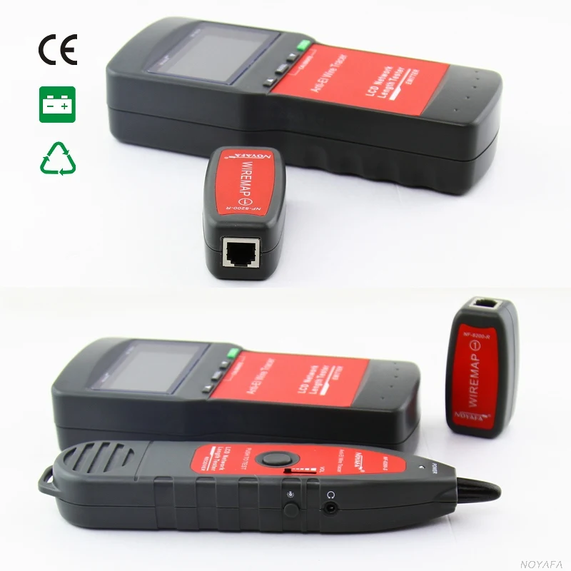NOYAFA NF 8200 тестер кабеля RJ45 сетевая линия RJ11 для Телефонного Кабеля STP UTP 5E 6E