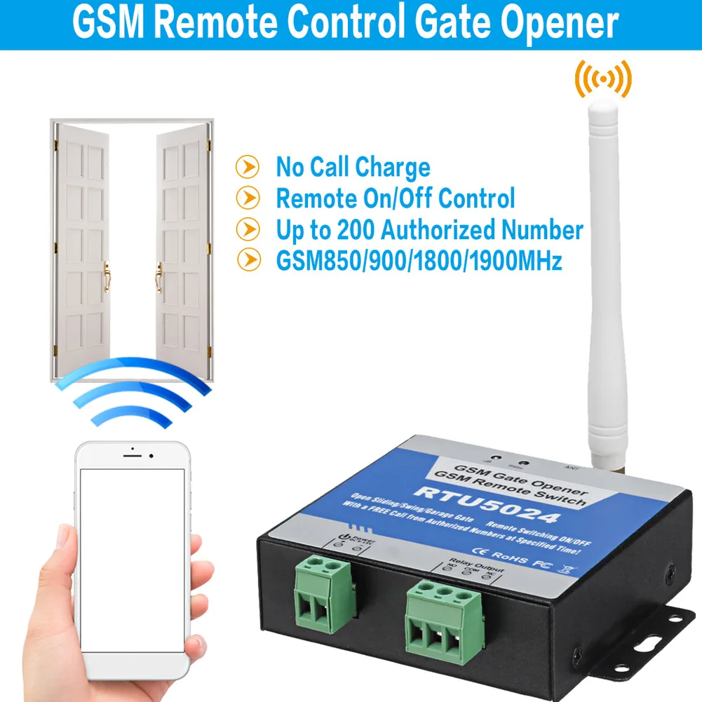 

GSM Door Opener Wireless Gate Operator Mobile Phone Remote Control Gate Opener LSMK99