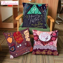 

PATIMATE Merry Christmas Decors For Home Decoration Christmas Ornaments Harry Potter Polyester Pillow Case Happy New Year 2019