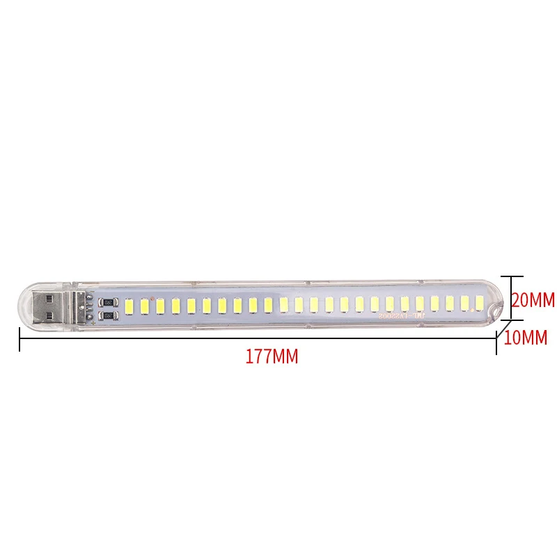 Портативный 24 Led лампа для чтения USB Led светильник книги для банка питания ноутбука мини-лампа с USB Luminaria