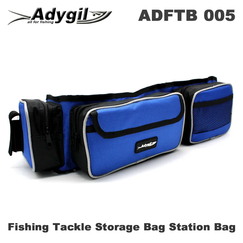 Адыгил рыболовные снасти сумка для хранения станция Рыболовная Сумка рыболовный пакет - Цвет: Blue and black