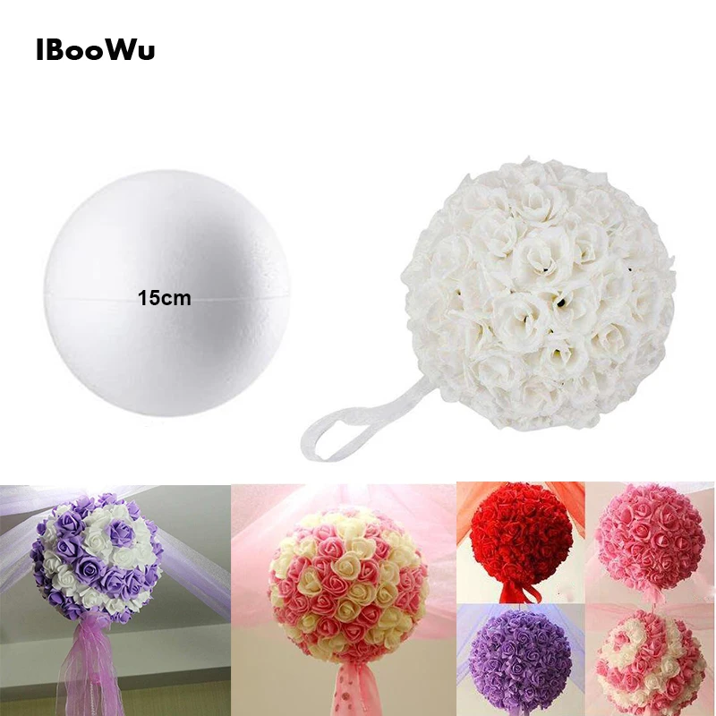 

1pc 15CM Wedding Bouquet Foam Ball Model DIY Rose Ball Desktop Decoration Handmade Model 2019