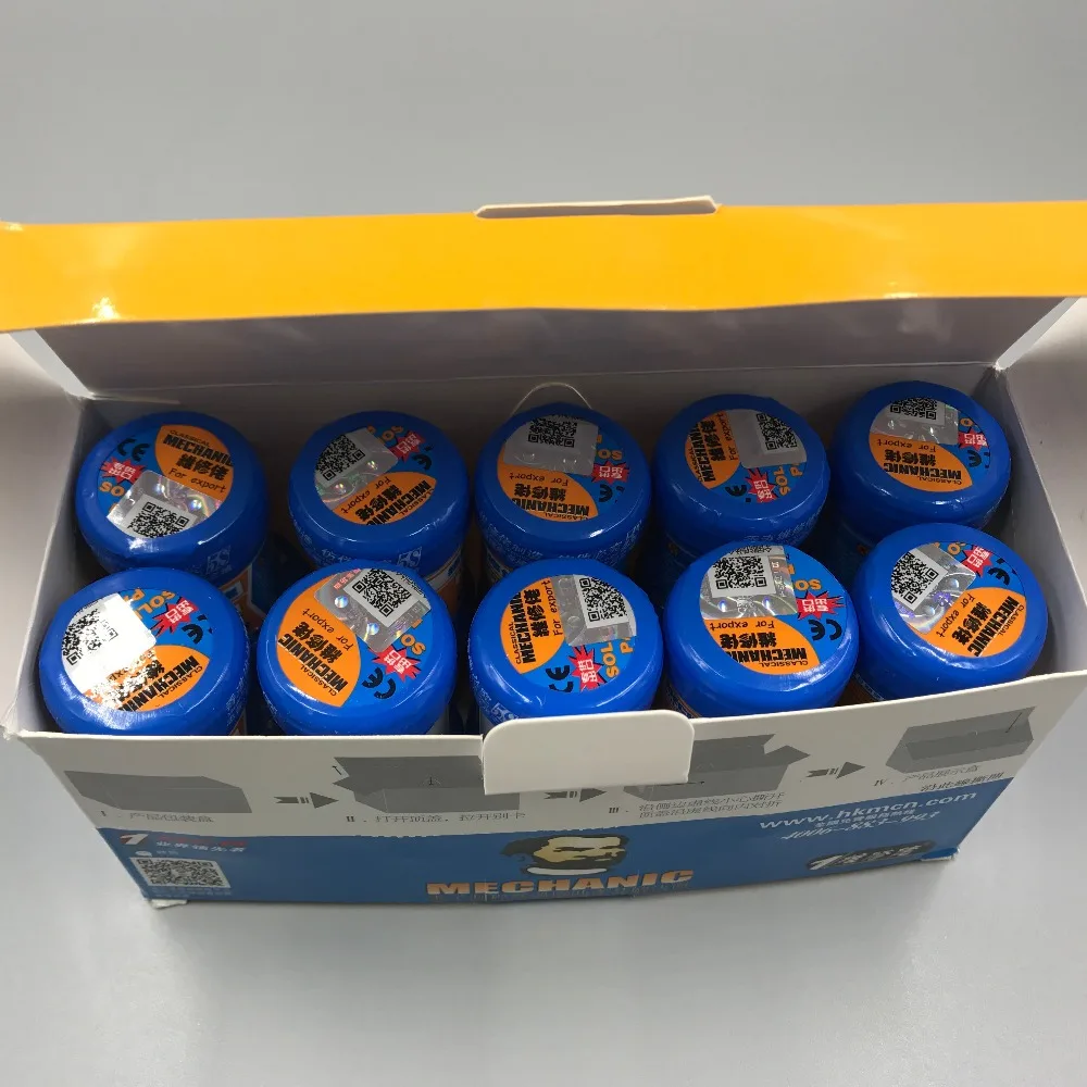 

MECHANIC XG-50 New packing for (MCN-300)Solder Paste tin cream Flux Paste Sn63/Pb37 25-45um XG-500 (XG-50)