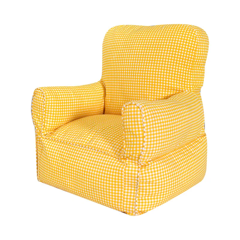 

Nordic Baby Kids Sofa for Children's Bedroom Decoration Yellow Lattice Mini Sofa Bebe Bed Room Chair Chambre Chaise Enfant