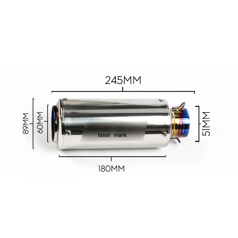 38 мм 51 мм 60 мм глушитель выхлопной трубы мотоцикла со съемным дБ убийца или 400NK ZX6R R6 K8 K9 Бенелли 300/600 Jonway 350