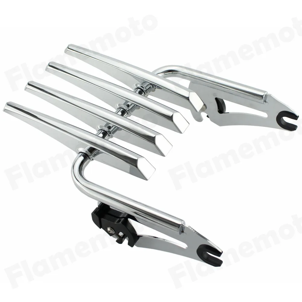 

Detachables Motorcycle Luggage Rack Two-Up Carrier Systems For Harley Touring Road Electra Street Glide FLHR FLHT FLHX 2009-2019