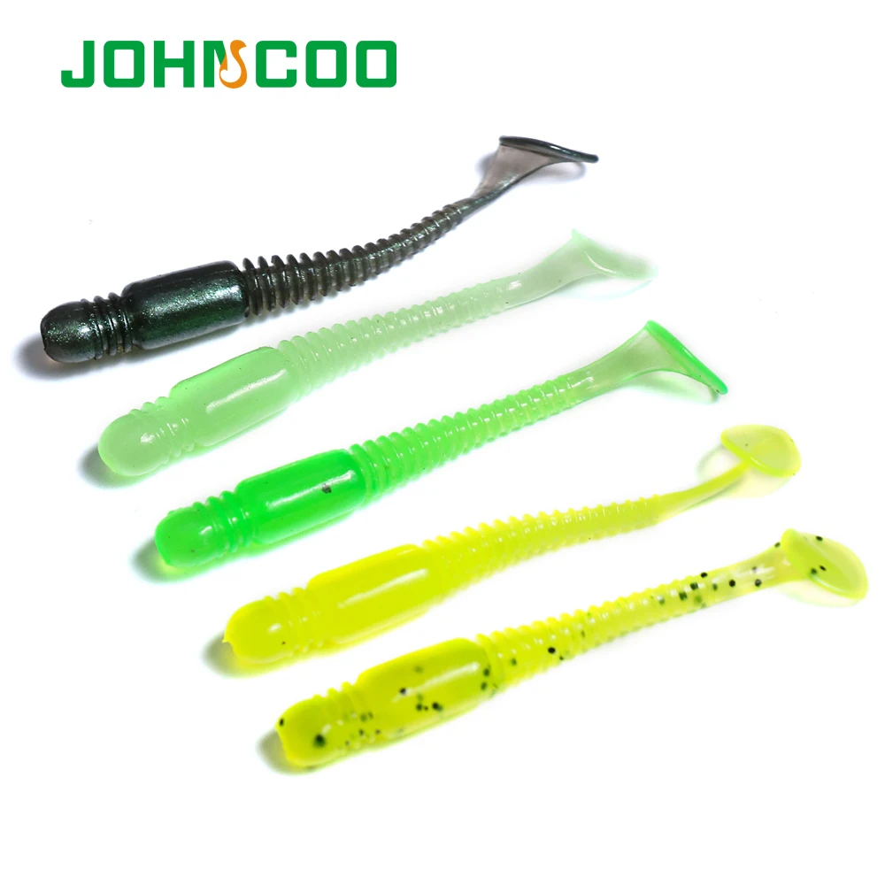 

JOHNCOO 20pcs Soft Bait Fishing Lure 5cm 0.65g Shad Lure Silicone Tiddler Bait Artificial Lure Swimbaits Worm Carp Fishing