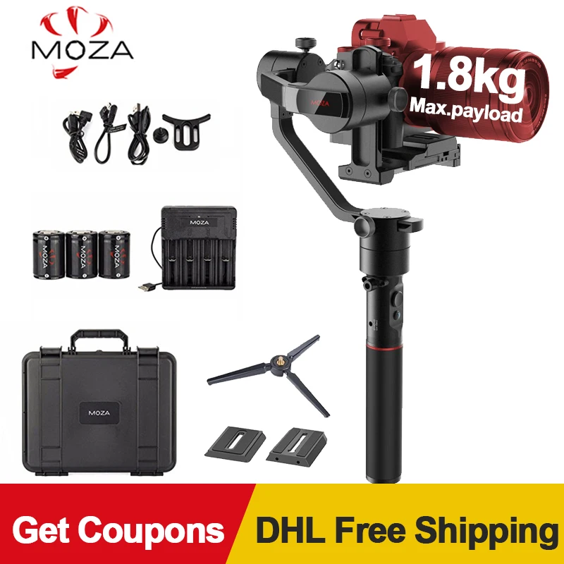 

MOZA Aircross 3 Axis Gimbal with Remote Control Handheld Stabilizer for DSLR Mirrorless Camera Sony A7 Series GH5 PK Crane 2