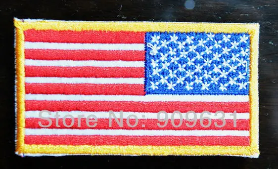 

30x Hot ! American's Flag USA Badge iron on applique or Sew on fashion embroidery applique patch garment